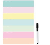 TMS A3 Magnetic Weekly Planner and Dry Wipe Pen, Whiteboard Planner and to Do List - Dry Erase Meal Planner and Memo Board for Kitchen, Office Notes or Daily Reminders (Colour Style 3, A3)