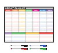 TMS A3 Monthly Planner Whiteboard | Magnetic Fridge Calendar for Meal Prep, Work or Family Planning | Made in The UK | use for to-Do Lists, Notes or Reminders | for Home and Office [42 x 30cm]