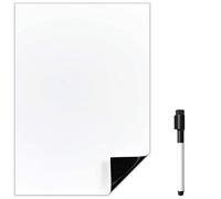 TMS A4 Magnetic Whiteboard for Fridge | Kitchen White Board with Dry Wipe Pen for Memos, Notes or Reminders | use as Notice Board, Weekly Meal Planner or to Do List