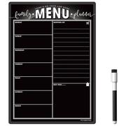 TMS Magnetic Meal Planner for Fridge | Made in the UK | Weekly Meal Prep Whiteboard, Calendar or Organiser for Work or Family Planning (Blackboard Family, A4 (30 x 21cm))