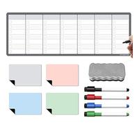 TMS Magnetic Weekly Planner | Made in The UK | Fridge Whiteboard Calendar for Meal Prep, Work or Family Planning | Monthly Organiser for to-Do Lists, Notes or Reminders | Home, Kitchen or Office