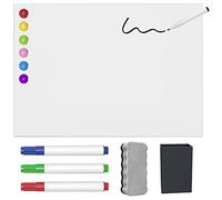 TMS Magnetic Whiteboard Sticker | Self-Adhesive Notice Board to Stick on Wall | Dry Erase Message Board for Office, Home or Kids | Use as Weekly Planner for Notes or Reminders A1+ [90 x 60cm]