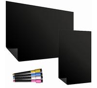 TMS Magnetic Whiteboards for Fridge | Twin Pack | with A4 and A3 Blackboards