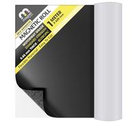 TMS Self-Adhesive Magnetic Sheet for Sign Making, Screen Printing or Crafts | Heavy Duty Sticky Rolls with Magnet Backing for Car, Taxi or Van Signs (0.85mm Thick, 1m x 620mm)
