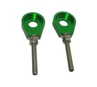 Tmuare Aluminum Chain Adjusters Tensioner For CRF110 KLX110 All years Swingarms Pit Dirt Bike (Green)
