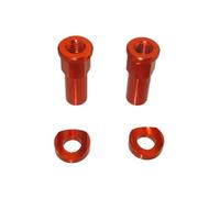 Tmuare CNC Wheel Tire Rim Lock Nut Covers Washers Spacers for Pit MX Dirt Bike Off Road Motocross Motorcycle (Orange)