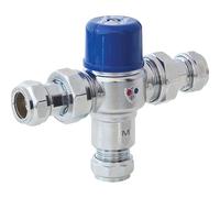 TMV2 & TMV3 Thermostatic Mixing Valve 15mm, 1 in Pack