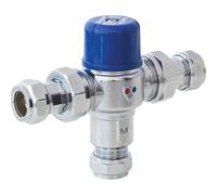 TMV2 & TMV3 Thermostatic Mixing Valve 22mm, 1 in Pack