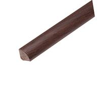 TMW Profiles 13mm uPVC Quadrant Trim - Walnut - Gap-Filling Edge for Windows & Doors - Neat Finish, 1m Long (Walnut)