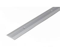 TMW Profiles Aluminium Floor Trim - Silver - 38mm - Grooved Door Threshold - Screw-Fix, 1m Long LPOR (Silver)