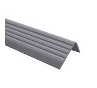 TMW Profiles PVC Bullnose Stair Nosing 40mm × 25mm - Self-Adhesive - Anti-Slip, 1.18m (Dark Gray)
