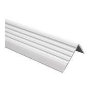 TMW Profiles PVC Bullnose Stair Nosing 40mm × 25mm - Self-Adhesive - Anti-Slip, 1.18m (Light Gray)