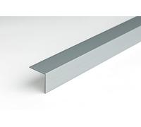 TMW Profiles PVC Corner Angle Trim 25mm x 25mm - Silver - Impact-Resistant 1m Length (25x25 mm)