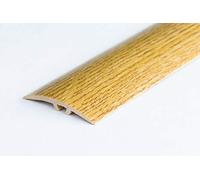 TMW Profiles uPVC Door Edging Floor Trim 30mm - Wood Effect - 23 Colours - Self-Adhesive, 0.9m Length (Gold Oak)