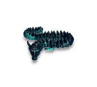 TMW3DPrintshop 3D Printed Articulated Dragons - Vibrant Colour Gradient Fidgets - Custom Unique Gifts - Colourful Stress Relief Pet for Adults & Children (Forest Dragon)