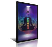 TMWHONG Chakra Meditation Quote Poster Inspirational Canvas Wall Art Motivational Print Quotes Canvas Painting Office Home Wall Decor Gift 12x18inch(30x45cm)