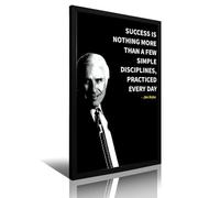 TMWHONG Jim Rohn Quotes Quote Poster Inspirational Canvas Wall Art Motivational Print Quotes Canvas Painting Office Home Wall Decor Gift 08x12inch(20x30cm)