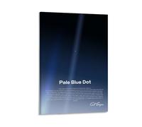 TMWHONG Pale Blue Dot Quote Poster Inspirational Canvas Wall Art Motivational Print Quotes Painting Office Home Wall Decor 24x36inch(60x90cm)