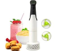 TMXKOOK 3-in-1 Electric Hand Mixer with Potato Masher Attachment - Ideal for Making Hummus, Guacamole, and Purees - Multi-Functional Immersion Blender for Grinding Cooked Foods