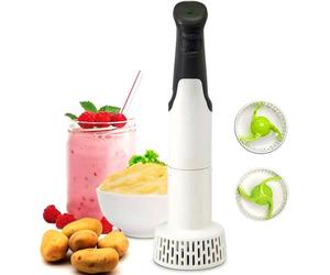 TMXKOOK 3-in-1 Electric Hand Mixer with Potato Masher Attachment - Ideal for Making Hummus, Guacamole, and Purees - Multi-Functional Immersion Blender for Grinding Cooked Foods