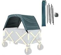 TMXKOOK Portable Folding Wagon Canopy Cover - Garden Removable Trolley Awning Shade Collapsible Hand Push Cart Accessories, Perfect for Outdoor Shopping and Camping