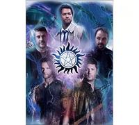 TMXON 5D Diamond Painting Circle Supernatural TV Series Handsome Boy 40x40CM
