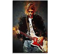 TMXON 5D Diamond Painting Set for Adults and Children, Kurt Cobain Pop Art Canvas Art Poster, DIY Diamond Painting, Crystal Rhinestone Diamond Embroidery Painting 50x60CM
