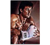 TMXON 5D Diamond Painting Set for Adults and Children - Rocky Balboa DIY Diamond Painting Crystal Rhinestone Embroidery 30x40CM