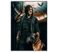 TMXON 5D DIY Diamond Painting Kit Walking Dead Daryl Picture Crystal Mosaic Drill Diamond Painting Embroidery Accessories 40x40CM