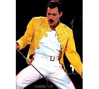 TMXON Diamond Painting Freddie Mercury Rock Music Mosaic Embroidery Queen Legendary Singer Full Round Cross Stitch Home Decoration 40x40CM