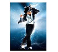 TMXON Diamond Painting Kits Celebrity Michael Jackson 5D Diamond Art for Adults Drill,Kids Diamond Painting Kits by Numbers,Diamond Painting Kit Home Wall Decor 30x40CM