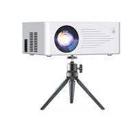 TMY Mini Projector for iPhone, Portable Projector with 5G WiFi and Bluetooth, 1080P HD Projector with Tripod, Movie Projector for iOS/Android/PC/TV Stick/HDMI/AV/USB, Indoor and Outdoor