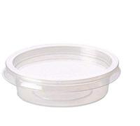 TMZ® 1000X 2oz Clear Plastic Containers Tubs with Separate Lids Food Safe Takeaway