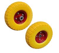 TMZ® 2X 10" Rubber Tyre Wheel Replacement No More Flats Sack Truck Trolley 4.10/3.5-4.0
