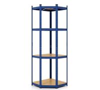 TMZ® 4 tier Blue Corner Shelving/Racking Garage Storage Unit Shelves 175kg 1500mm