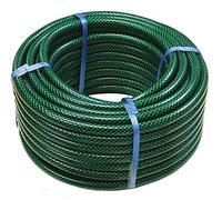 TMZ® Garden Hose Pipe Reel Reinforced Tough Outdoor Water HOSEPIPE Green Quality (15M)