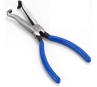TMZDCJK 8-Inch Automotive Electrical Disconnect Pliers - Heavy Duty Spark Plug Removal Tool, Car Connector Disassembly Pliers for Wiring Harness, Ignition Coil, Electrical Plug Repair (Blue, 1PC)