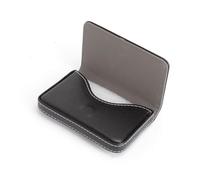 TMZELOA Business Card Holder Made of PU Leather with Magnetic Closure, Card Holder for Men and Women, Elegant Lightweight Business Card Holder for Business Cards Storage in the Office, Meeting and