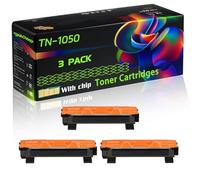 TN-1050 Compatible for Brother Toner Cartridges with Chip HL-1112 HL-1112A HL-1210W HL-1212W MFC-1810 Printers (3 Pack Black)