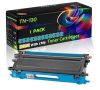 TN-130 Compatible for Brother Toner Cartridges with Chip HL-4040CDN HL-4050CDN HL-4070CDW HL-4040CN HL-4050CDNLT HL-4040 HL-4050 Printers (1 Pack Cyan)
