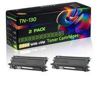 TN-130 Compatible for Brother Toner Cartridges with Chip MFC-9440CN MFC-9450CLT MFC-9440 MFC-9450 MFC-9840 MFC-9440CDW MFC-9450CDN Printers (2 Pack Black)