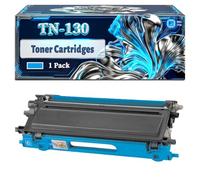 TN-130 Toner Cartridges Compatible for Brother MFC-9440CN MFC-9450CLT MFC-9440 MFC-9450 MFC-9840 MFC-9440CDW MFC-9450CDN MFC-9840CDW Printers, With Chip Large Capacity 2500 Pages (1 Pack Cyan)