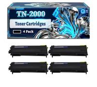 TN-2000 Toner Cartridges Compatible for Brother HL-2030 HL-2040 HL-2045 HL-2050 HL-2070 HL-2075N HL-2500 MFC-7220 MFC-7225N MFC-7420 Printers (4 Pack Black)