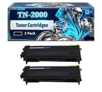 TN-2000 Toner Cartridges Compatible for Brother HL-2030 HL-2040 HL-2045 HL-2050 HL-2070 HL-2075N HL-2500 MFC-7220 MFC-7225N MFC-7420 Printers (2-Pack Black)