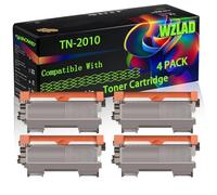 TN-2010 Compatible for Brother Toner Cartridge with Chip DCP-7055 HL-2130 DCP-7055W HL-2132 DCP-7057 Printers (4 Pack Black)
