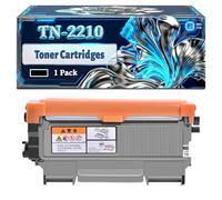 TN-2210 Toner Cartridges Compatible for Brother DCP-7060D FAX-2940 MFC-7460DN DCP-7065DN HL-2240 MFC-7460N DCP-7070DW HL-2250DN HL-2270DW MFC-7860DW FAX-2840 FAX-2845 Printers (1 Pack Black)