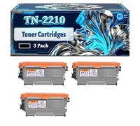TN-2210 Toner Cartridges Compatible for Brother DCP-7060D FAX-2940 MFC-7460DN DCP-7065DN HL-2240 MFC-7460N DCP-7070DW HL-2250DN HL-2270DW MFC-7860DW FAX-2840 FAX-2845 Printers (3 Pack Black)