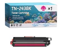 TN-243BK TN-243C TN-243M TN-243Y Toner Cartridge Compatible for Brother DCP-L3510cdw DCP-L3517cdw HL-L3270cdw MFC-L3750cdw Printers (1 Pack Magenta)