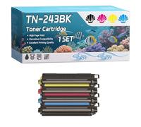 TN-243BK TN-243C TN-243M TN-243Y Toner Cartridge Compatible for Brother DCP-L3510cdw DCP-L3517cdw HL-L3270cdw MFC-L3750cdw Printers (4-Pack BK/C/M/Y)