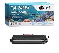 TN-243BK TN-243C TN-243M TN-243Y Toner Cartridge Compatible for Brother HL-L3230cdw MFC-L3730cdw DCP-L3550cdw HL-L3290CDW HL-L3210cw Printers (1 Pack Black)